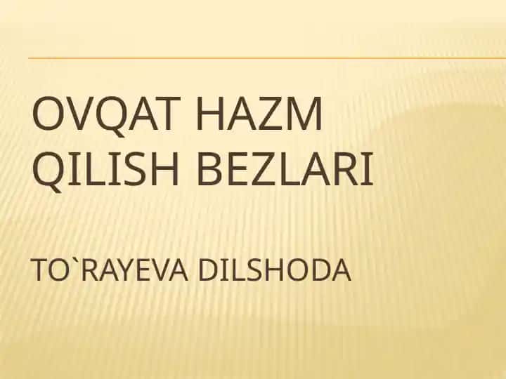 Ovqathazmqilish