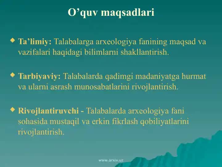 Arxeologiya va tarixiy antropologiya