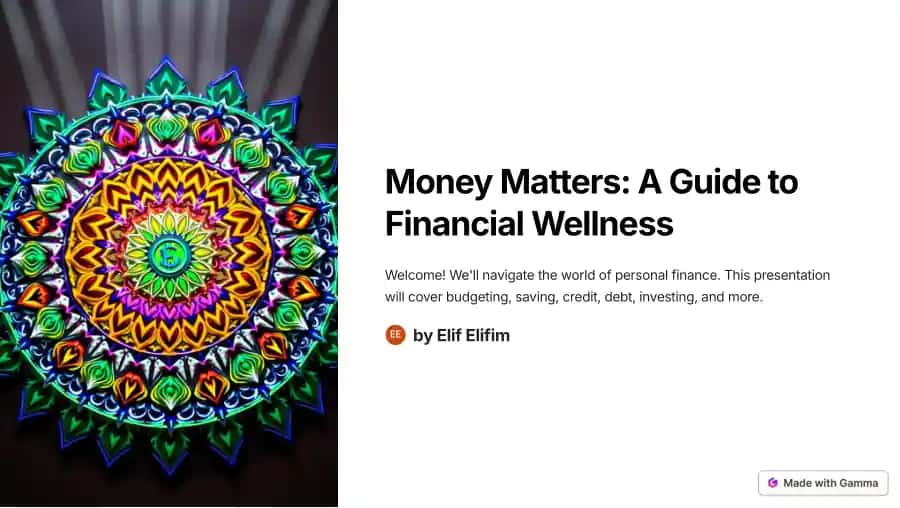 Money Matters: A Guide to Financial Wellness