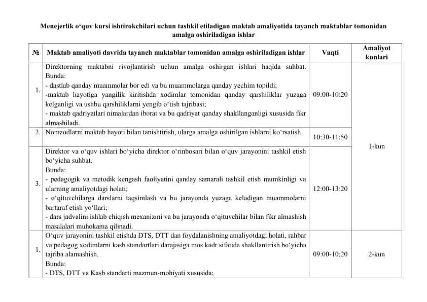 Menejerlik o‘quv kursi