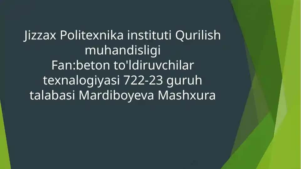 Magnezial bog‘lovchilar ishlab chiqarish texnologiyasi