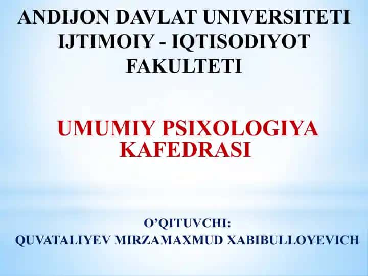 Sezgilar haqida umumiy tushuncha
