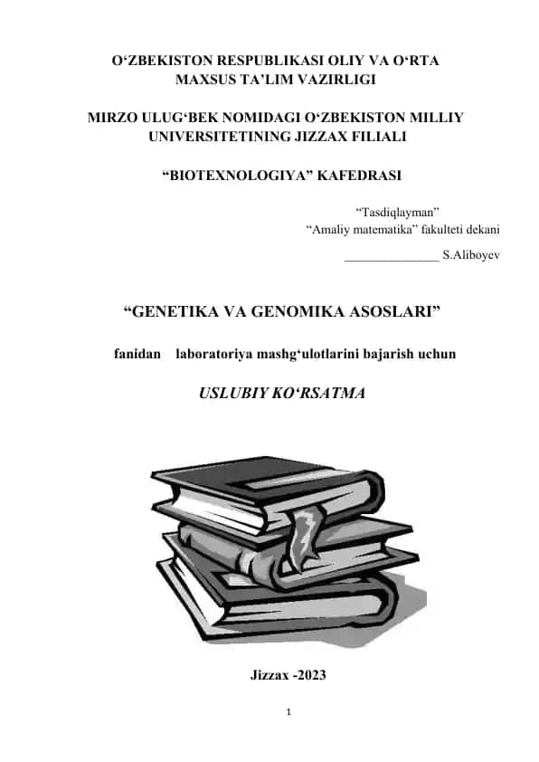 "Genetika va genomika asoslari"