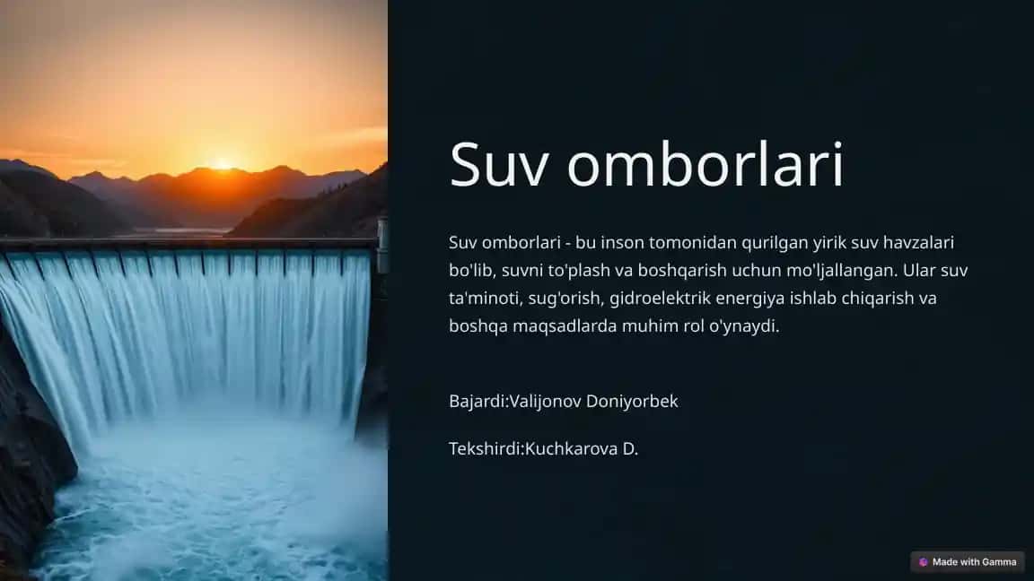 Suv omborlari