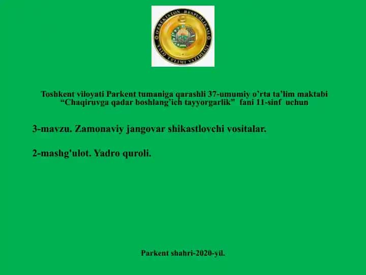 Chaqiruvga qadar boshlang’ich tayyorgarlik