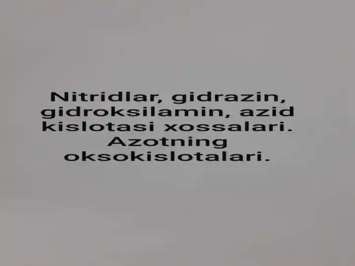 Nitridlar