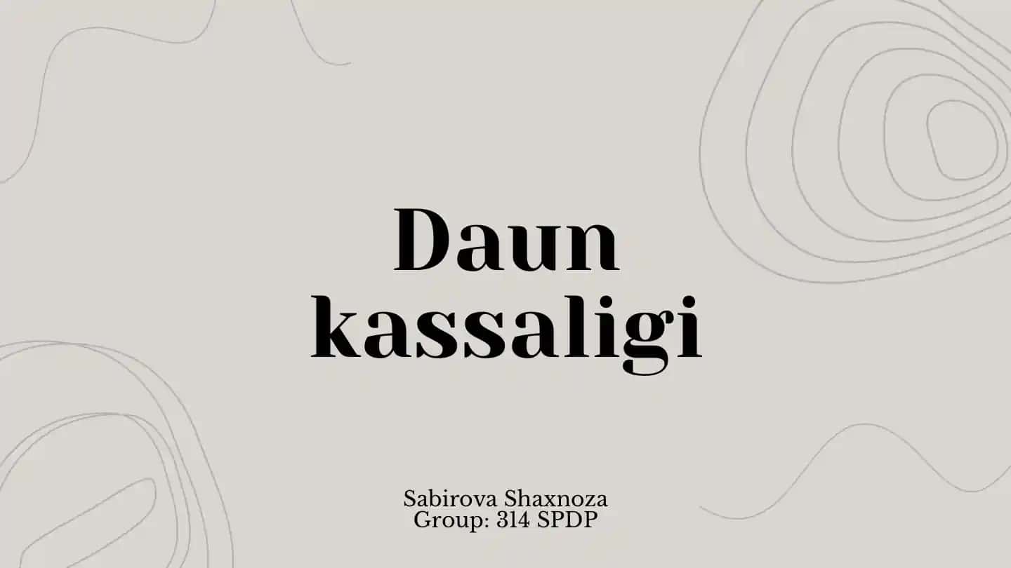 Daun sindromi