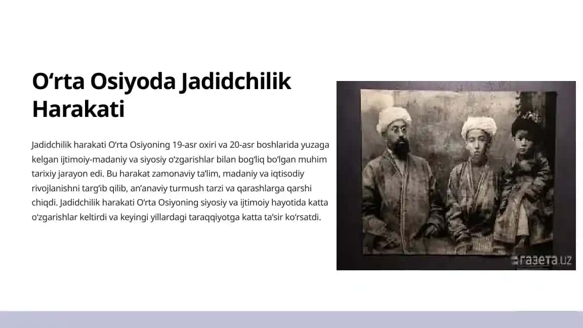 Orta-Osiyoda Jadidchilik Harakati