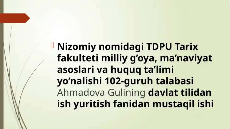 "GLOSSARIY TUSHUNCHASI"