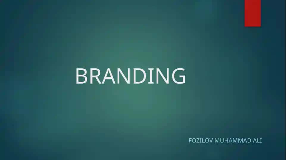 BRANDING