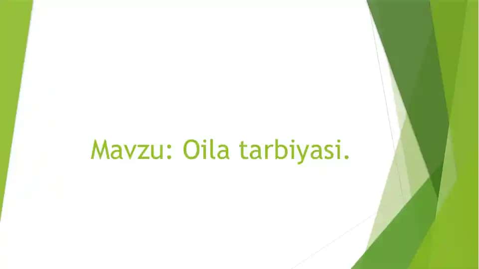 Oila tarbiyasi