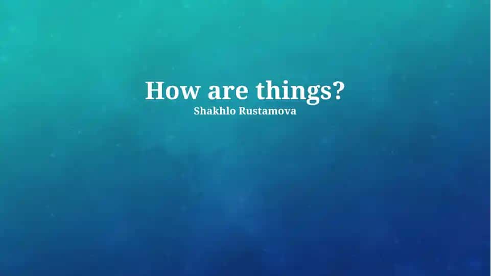 The Future of "Things"