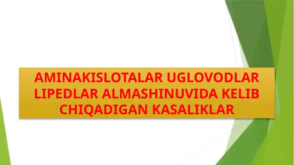 Aminokislotalar