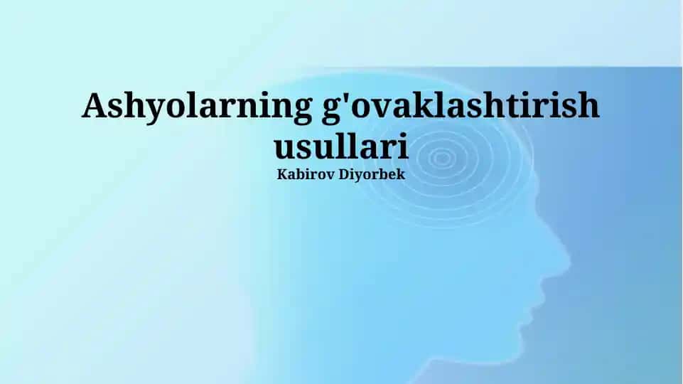 Ashyolarning g'ovaklashtirish usullari