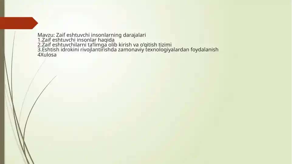 Zaif eshtuvchi insonlarning darajalari
