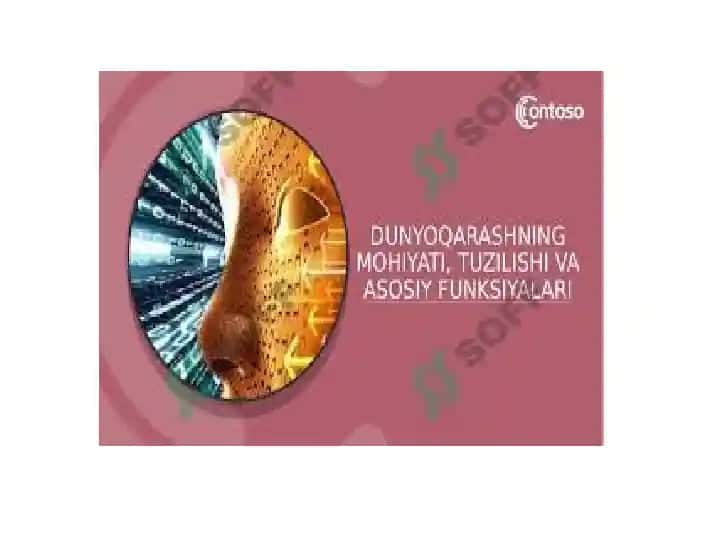 DUNYOOARASHNING MOHIYATI, TUZILISHI VA ‘ASOSIY FUNKSIVALARI