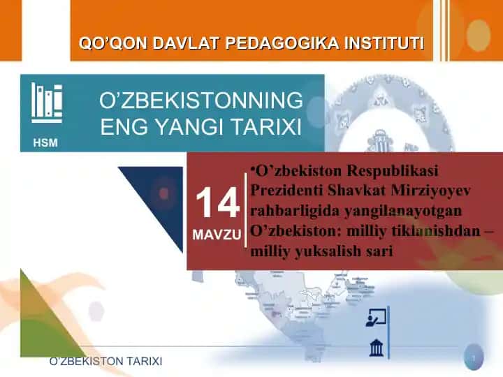 O’zbekistonning Eng Yangi Tarixi