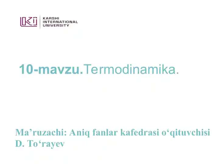 Termodinamika