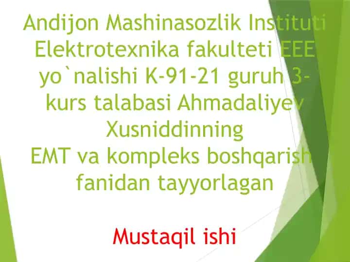 Guruhli elektr yuritmalar tahlili