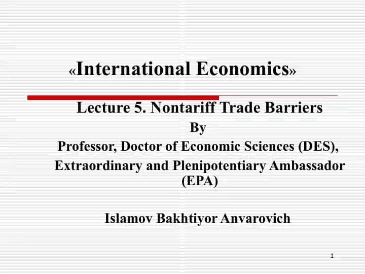International Economics