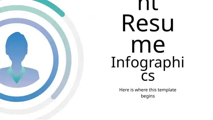 Gradient Resume Infographics