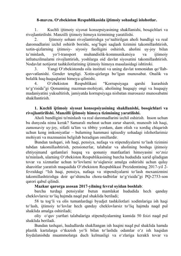 Kuchli ijtimoiy siyosat