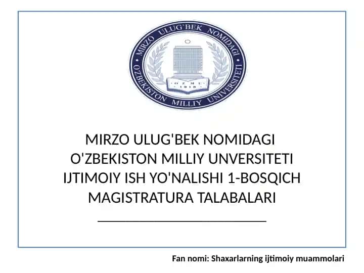 AQSH, GERMANIYA, BUYUK BRITANIYA, O’ZBEKISTONda urbanizatsiyaning qiyosiy tahlili