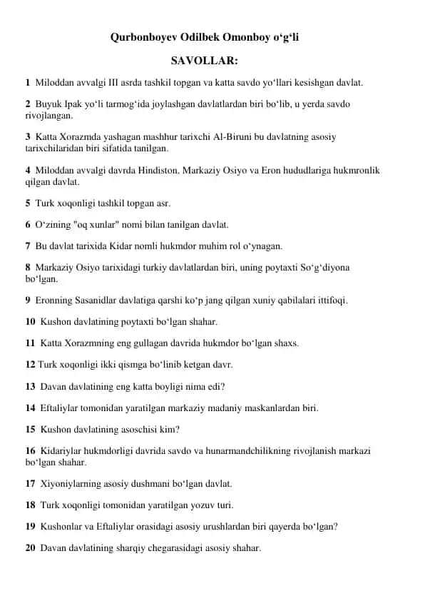 Xorazm davlati tarixi