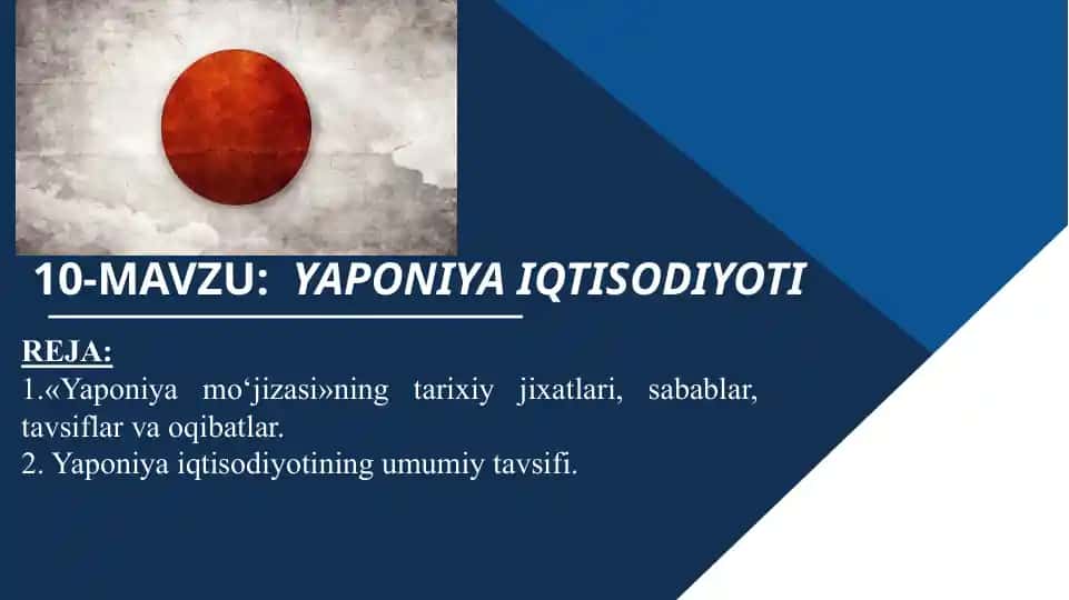 Yaponiya iqtisodiyoti
