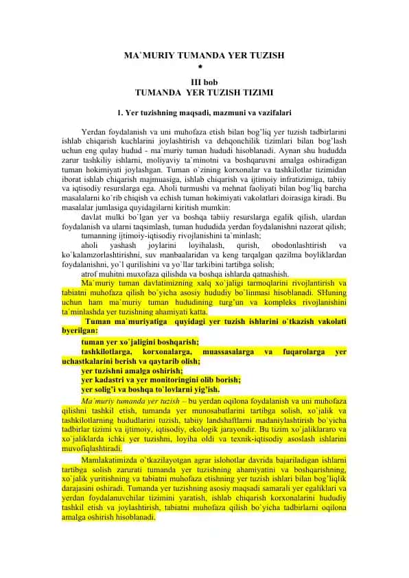 Yer tuzish tizimi