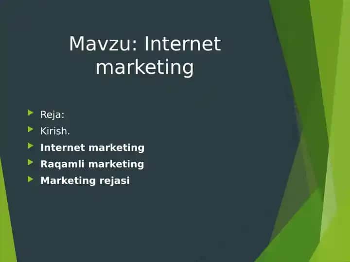 Internet marketing