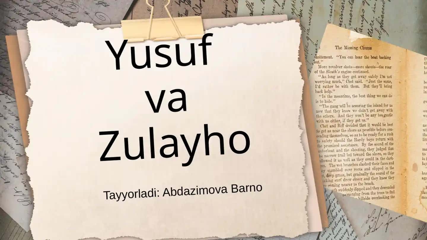 Yusuf va Zulayho