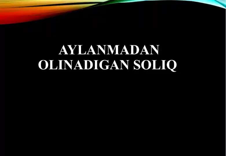 Aylanmadan olinadigan soliq