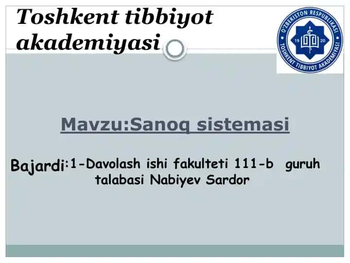 Sanoq sistemalari