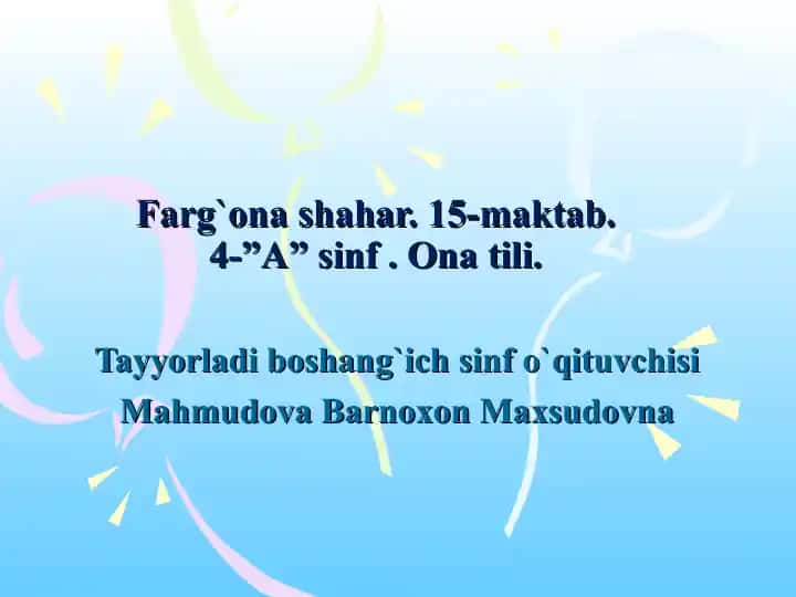Otlarning kelishik qo‘shimchalari bilan qo‘llanishi