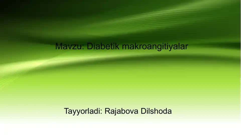 Diabetik makroangiopatiya