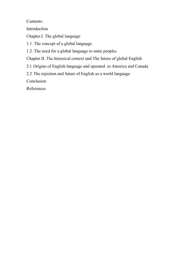The Rise of English as a Global Language