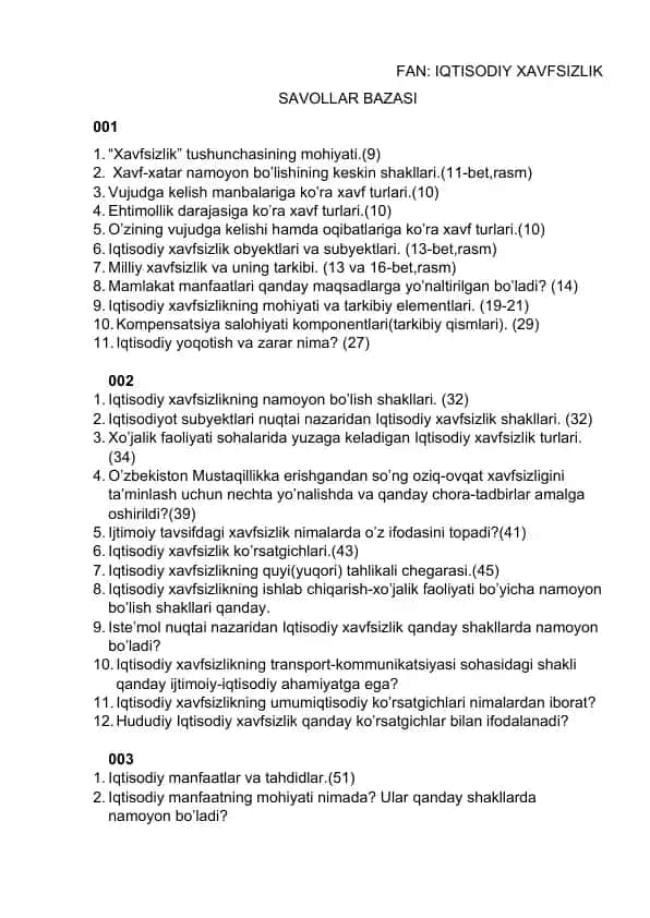 Iqtisodiy xavfsizlik
