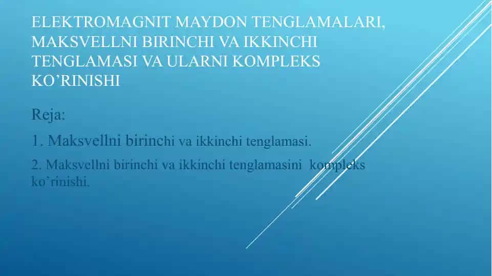 Elektromagnit maydonlari