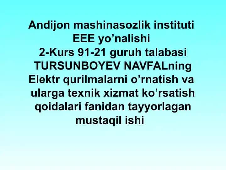 Elektr qurilmalar portlashi