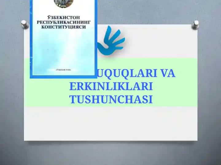 Inson huquqlari va erkinliklari tushunchasi