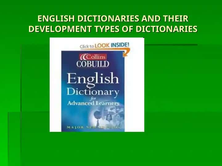 English Dictionaries