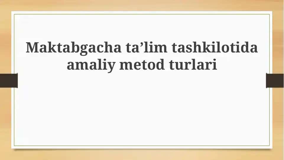 Amaliy metodlar