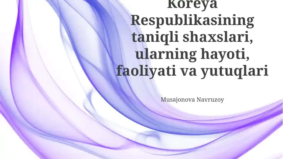 Koreya Respublikasining mashhur shaxslari