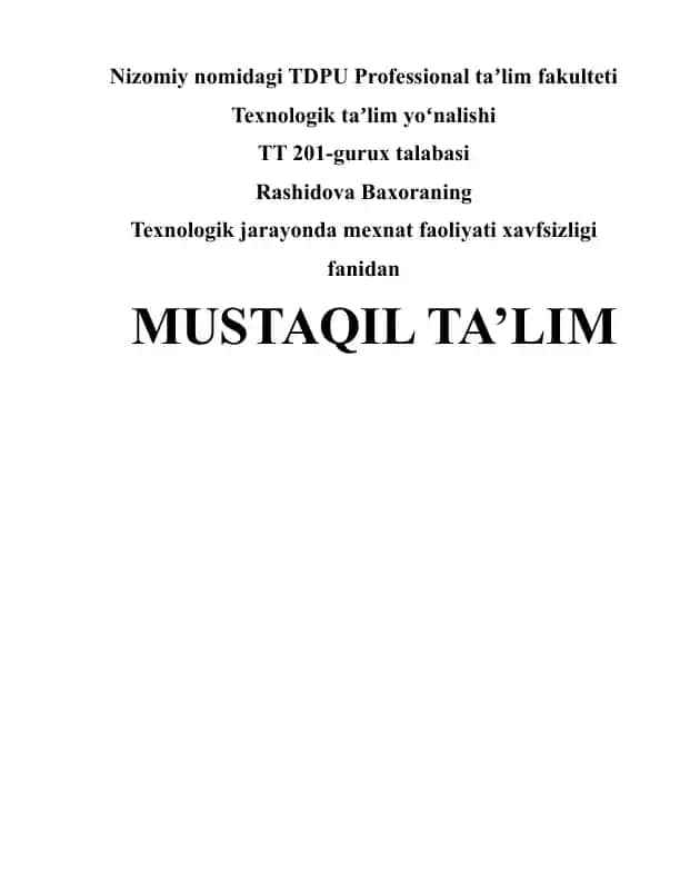 Favqulotda vaziyatlarda fuqarolarni evakuatsiya qilish tashkil etishni oʻrganish