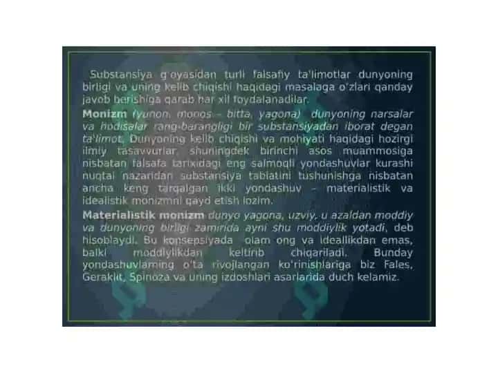 Turli falsafiy ta'limotlar