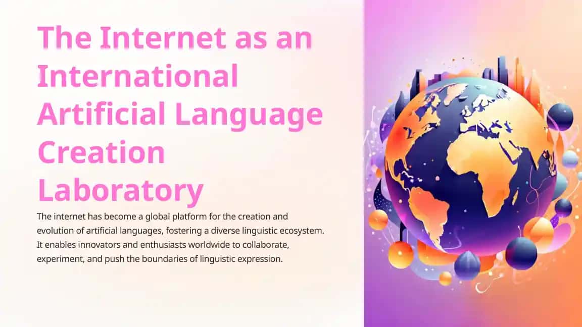 The Internet as an International Artificial Language Creation Laboratory