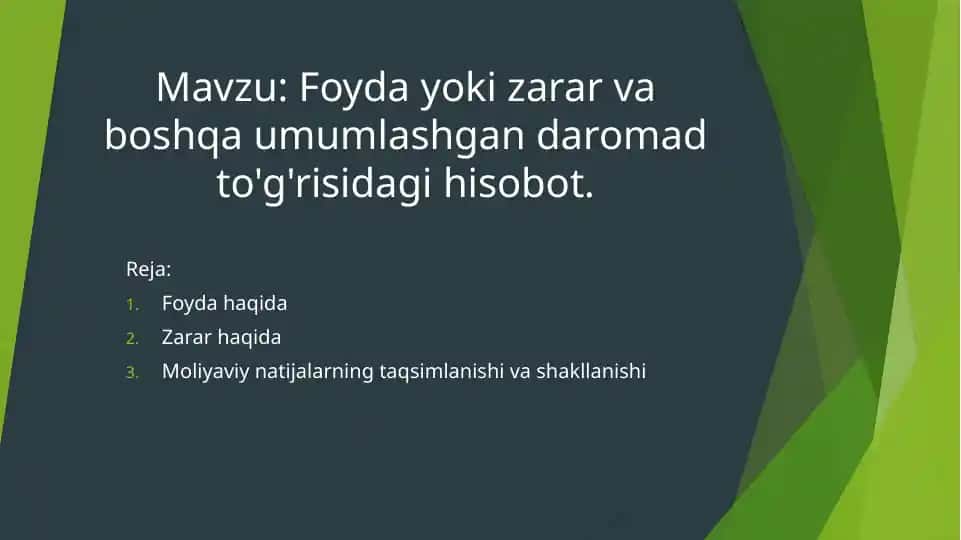 Foyda yoki zarar