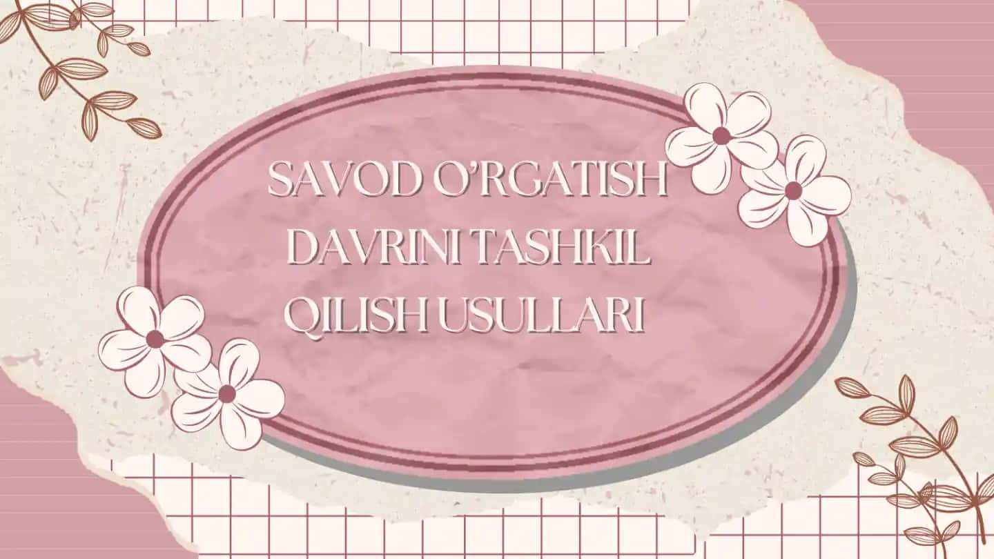 Savod o'rgatish