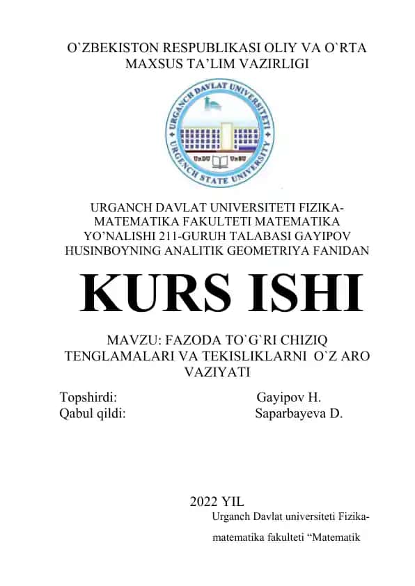 Kursh ishi